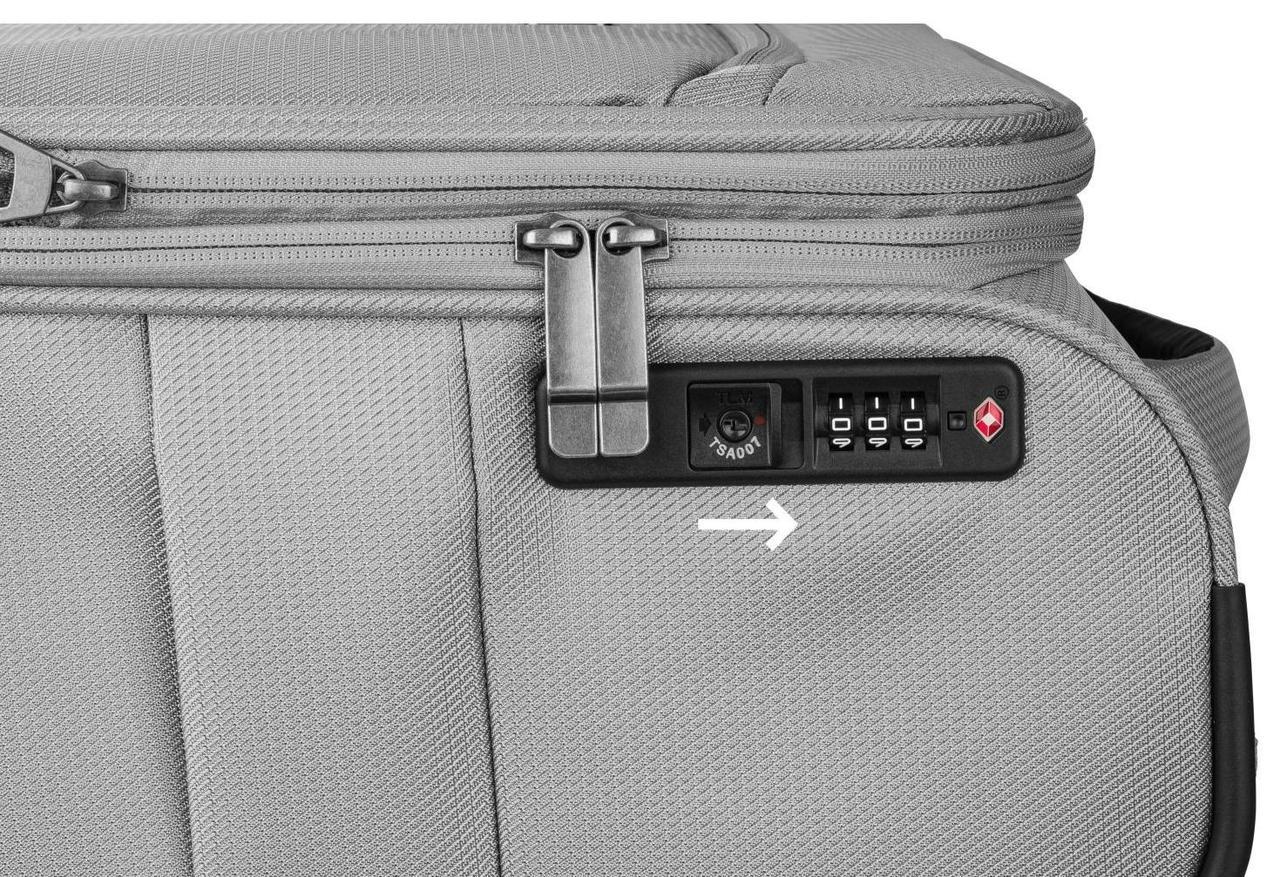 Валіза маленька з тканини Topmove зі збільшенням 35/40 л Сірий - фото 8