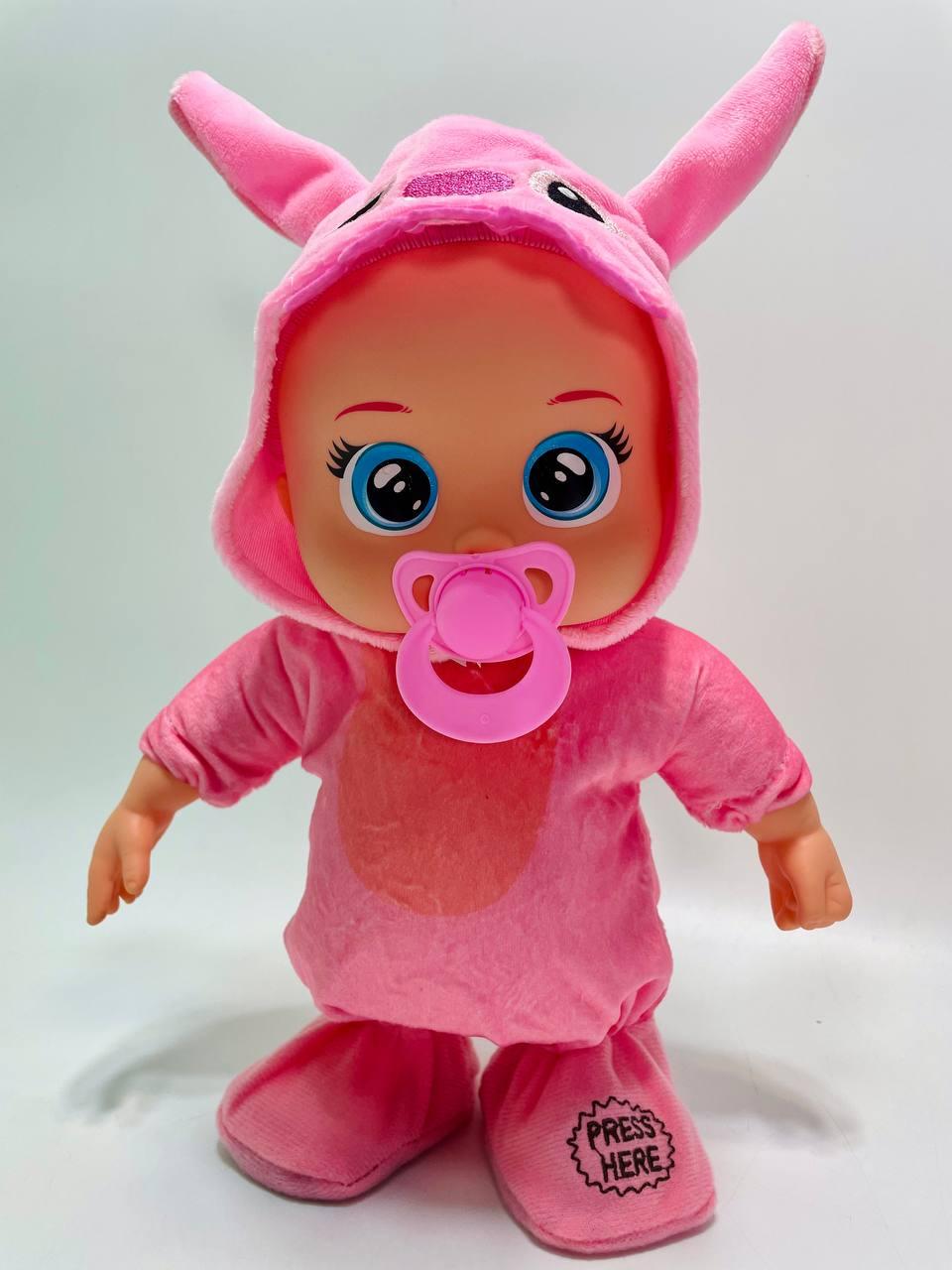 Пупс TK 2426 40/2 музыкальный чип/движется/песня на английском языке/пустышка/набор украшений 30 см