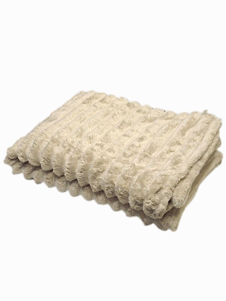 Плед флісовий Шарпей 150x200 см Бежевий (1709) - фото 1