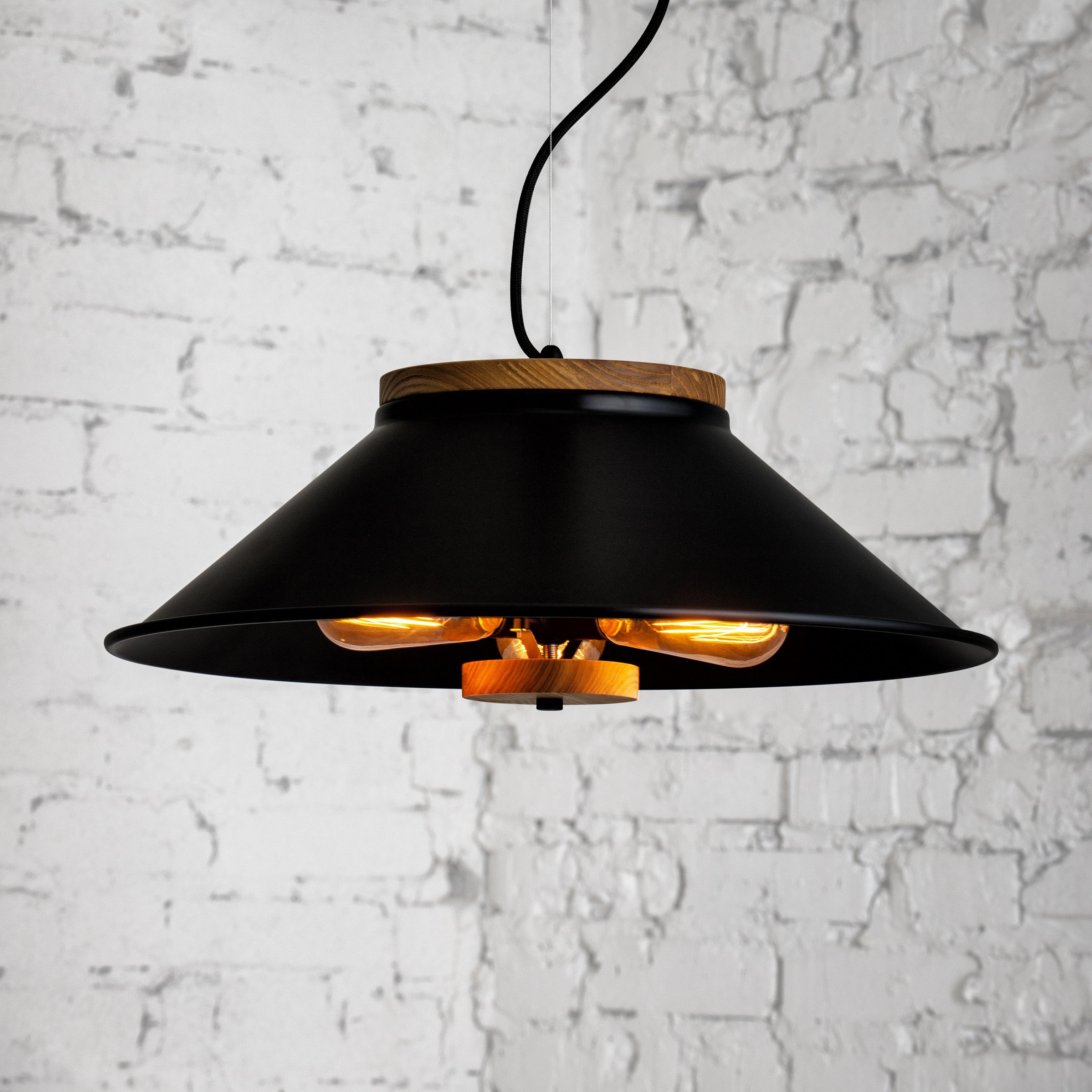 Люстра в стиле лофт Gaff Design Черный (L6) Люстра в стиле лофт Gaff Design Черный (L6)