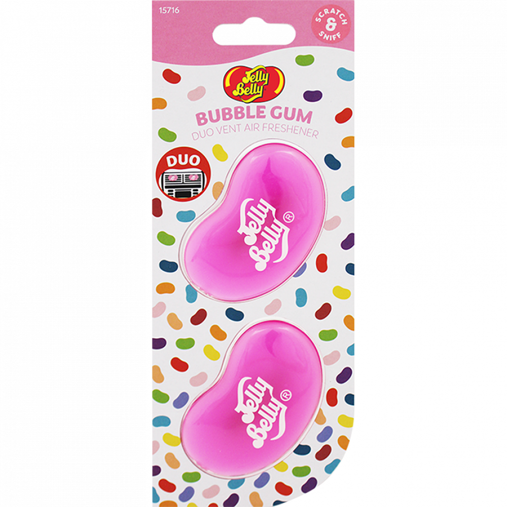 Аромаклипсы для авто Jelly Belly Жевательная резинка 2х14 г (К. 15716)