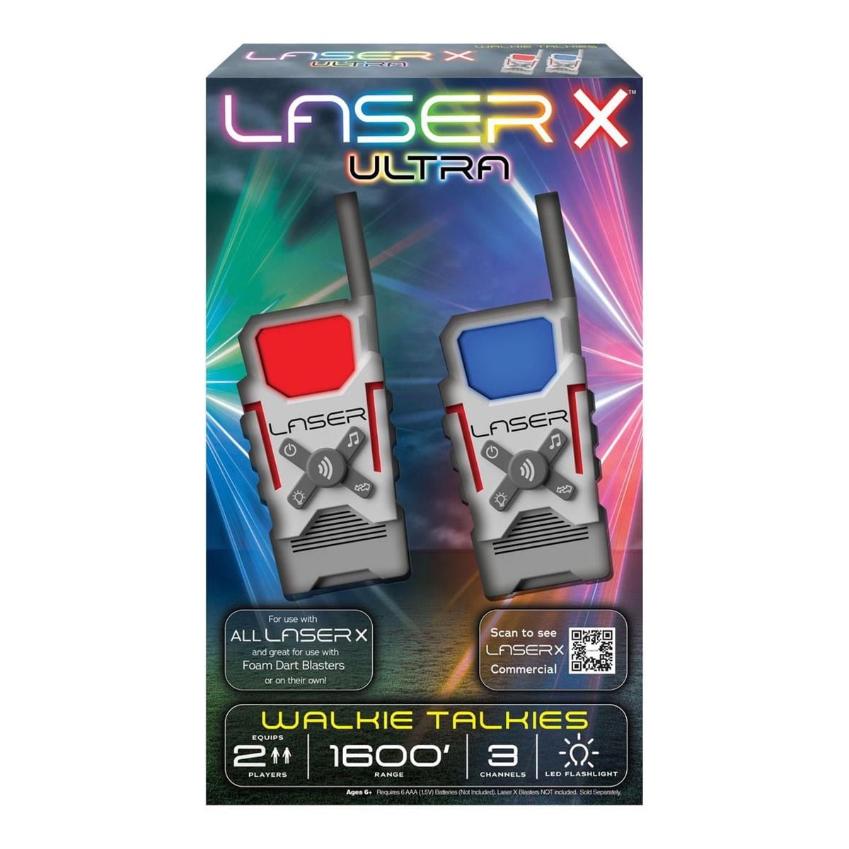 Набір іграшкових рацій Laser X Ultra 87557 для двох гравців Червоний/Синій