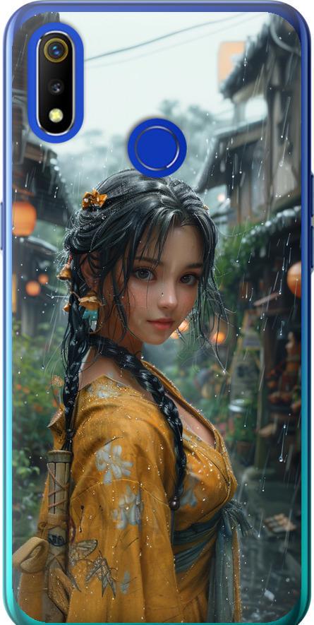 Чехол на Realme 3 Anime-girl (6133u-1869-42517)