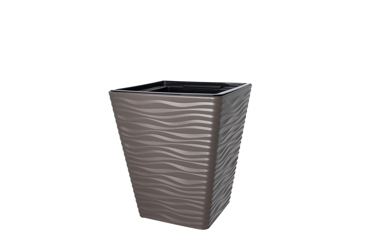 Горшок для цветов Form-Plastic Сахара Дюны квадрат 41 л 40х44 см Коричневый (7752762903)