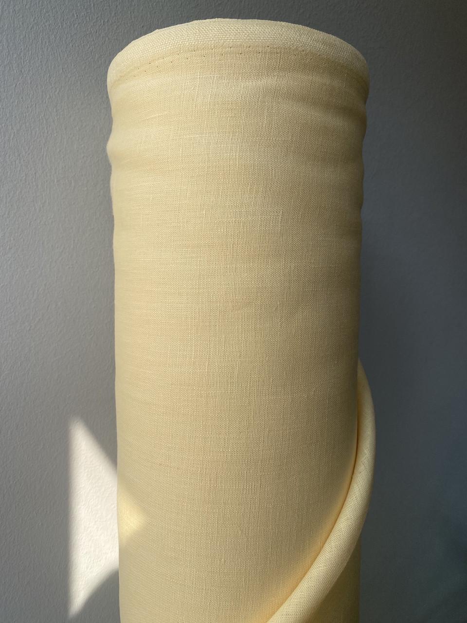 Тканина костюмна LINEN PLUS 100% льон 143 см 764 Ніжно-жовтий - фото 5 Тканина костюмна LINEN PLUS 100% льон 143 см 764 Ніжно-жовтий - фото 5