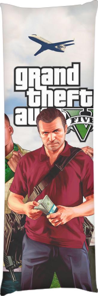 Подушка дакимакура Gta V 1 50x150 см (13531926)