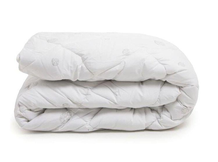Одеяло двуспальное стеганое зимнее из искусственного лебединого пуха Leri Max 21461 180х210 см Белый (8-6-5149670)