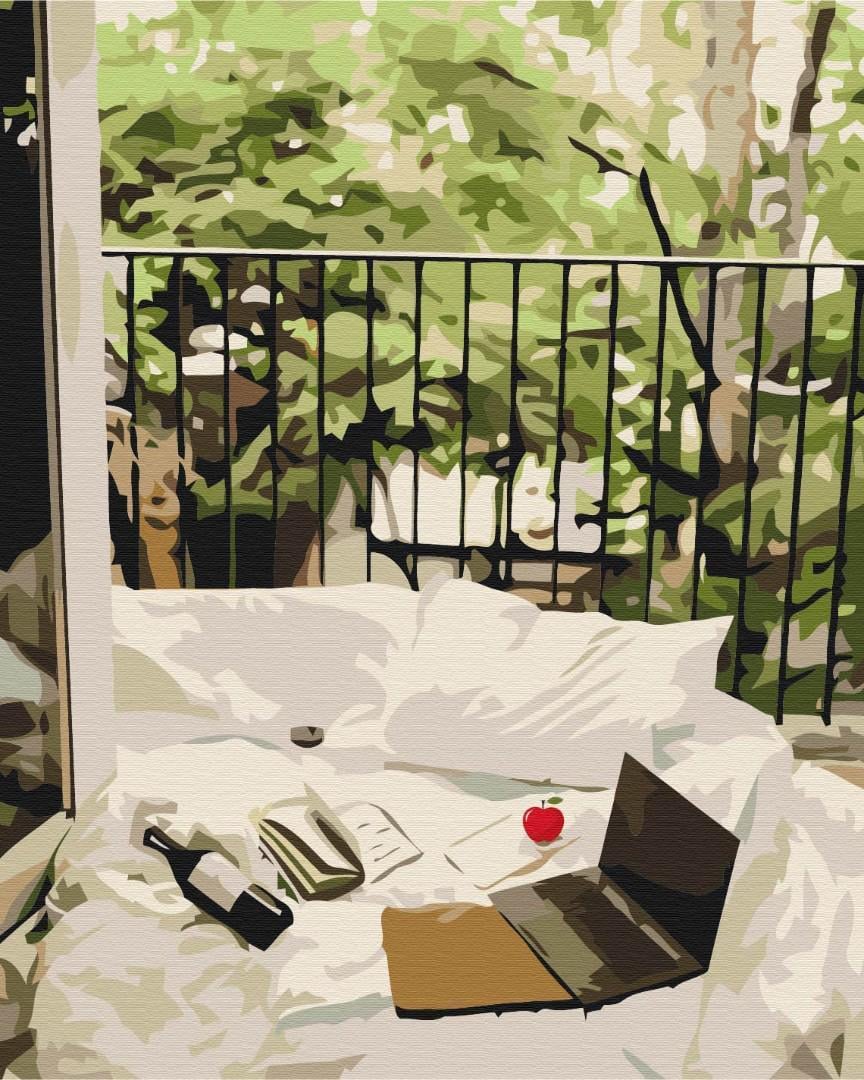 Картина по номерам Brushme Уютный балкон 48x60 см (BS52469L)