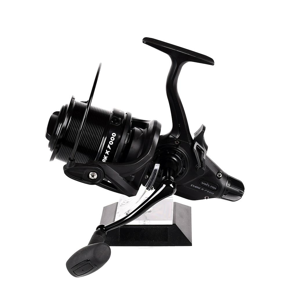 Котушка риболовна карпова Sams Fish Stark X 7000 6+1bb 4.7:1 з бейтранером металева шпуля Black (SF24342-7) Котушка риболовна карпова Sams Fish Stark X 7000 6+1bb 4.7:1 з бейтранером металева шпуля Black (SF24342-7)