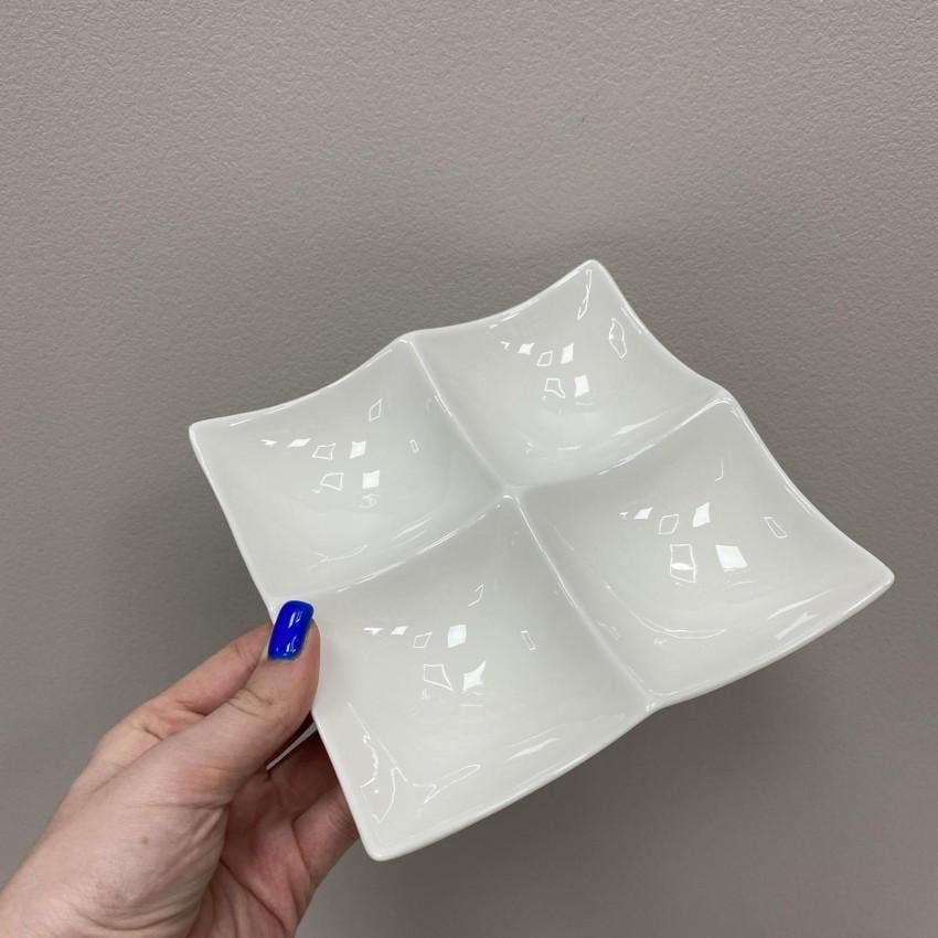 Менажниця квадратна Stenson 4172-6,5 порцелянова 16,7х16,7 см (2087606155) - фото 3 Менажниця квадратна Stenson 4172-6,5 порцелянова 16,7х16,7 см (2087606155) - фото 3