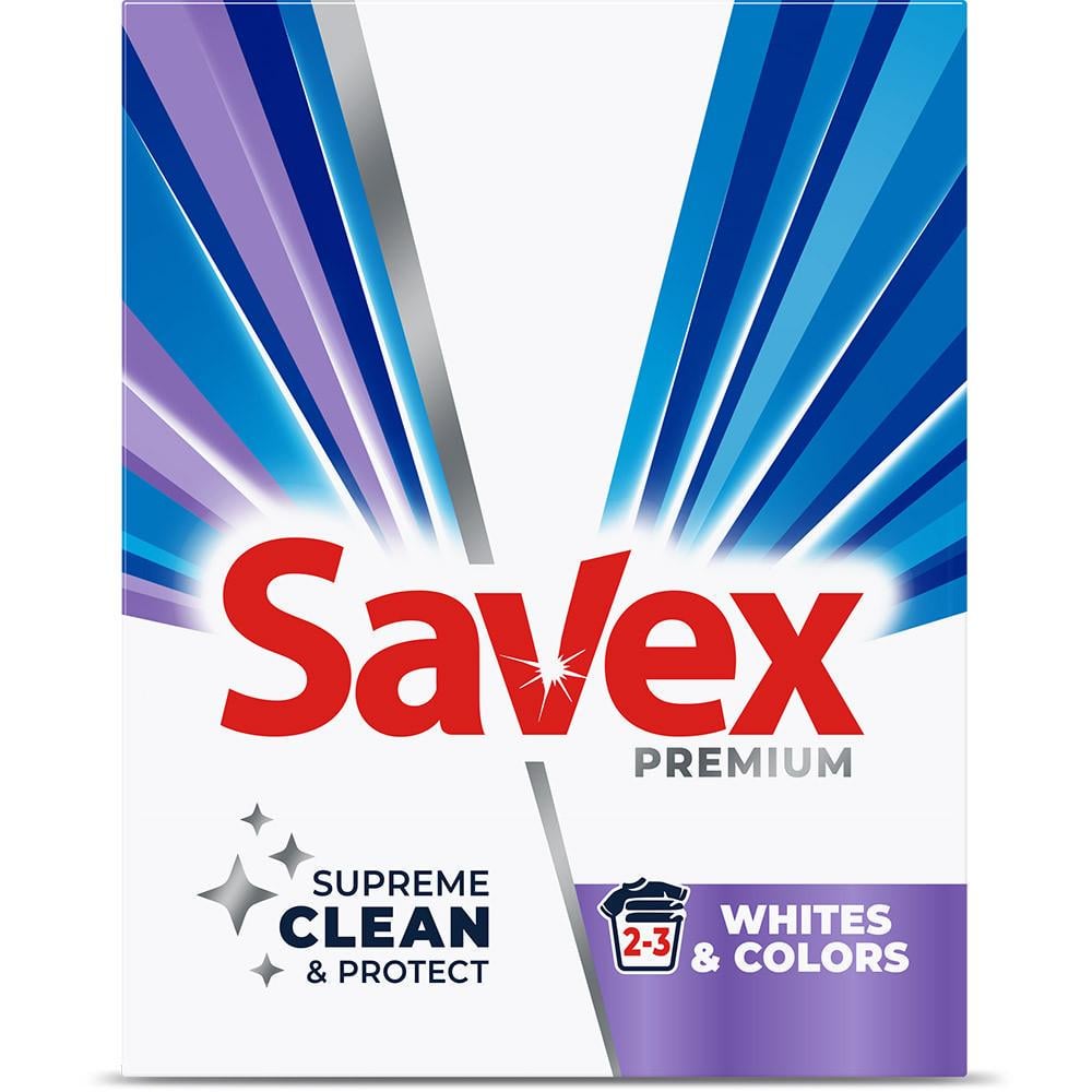 Пральний порошок ручний Savex Parfum Lock Whites Color 400 г блакитний (2332774438)