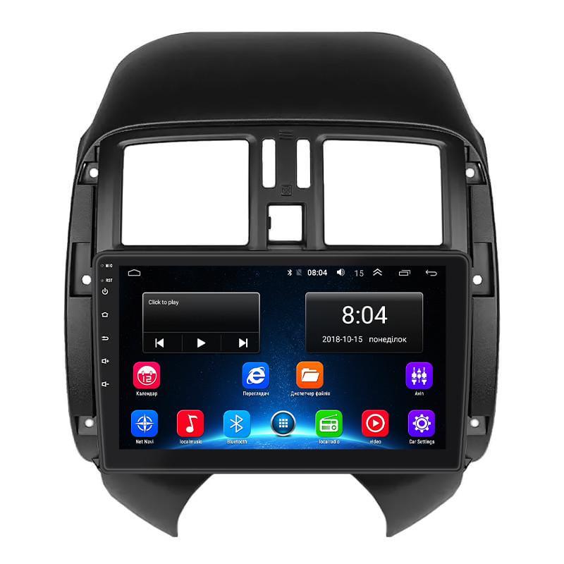 Автомагнитола штатная Lesko для Nissan Sunny N17 рестайлинг 2014-2016 9" 2/32Gb Wi-Fi GPS Base MOB