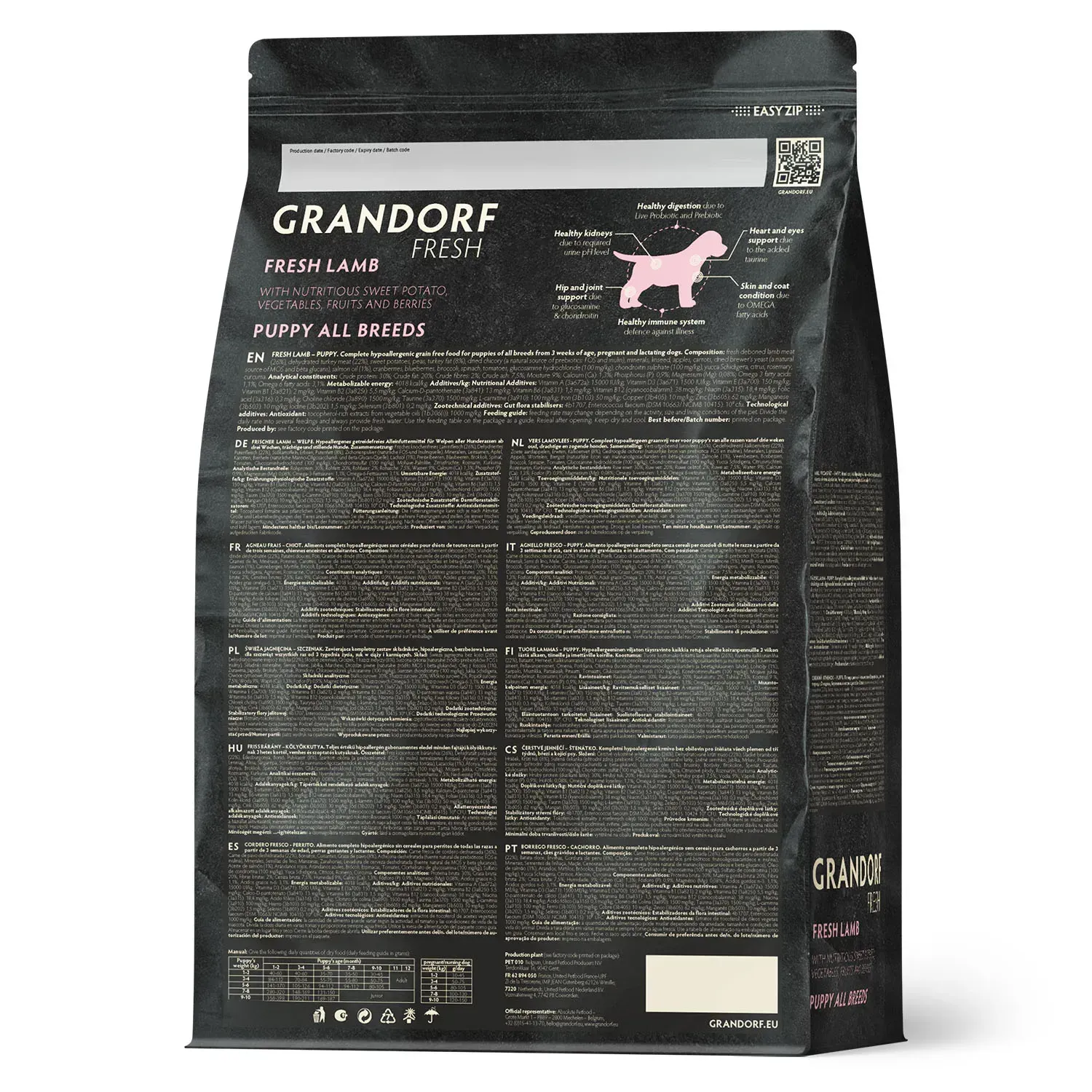 Корм сухой для щенков Grandorf FRESH LAMB&SWEET POTATO PUPPY с ягненком и бататом 10 кг (26911823) - фото 2