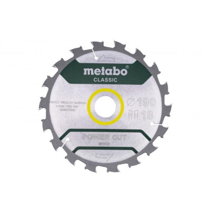 Диск пильный Metabo 190x30 18WZ 5° (00000006064)