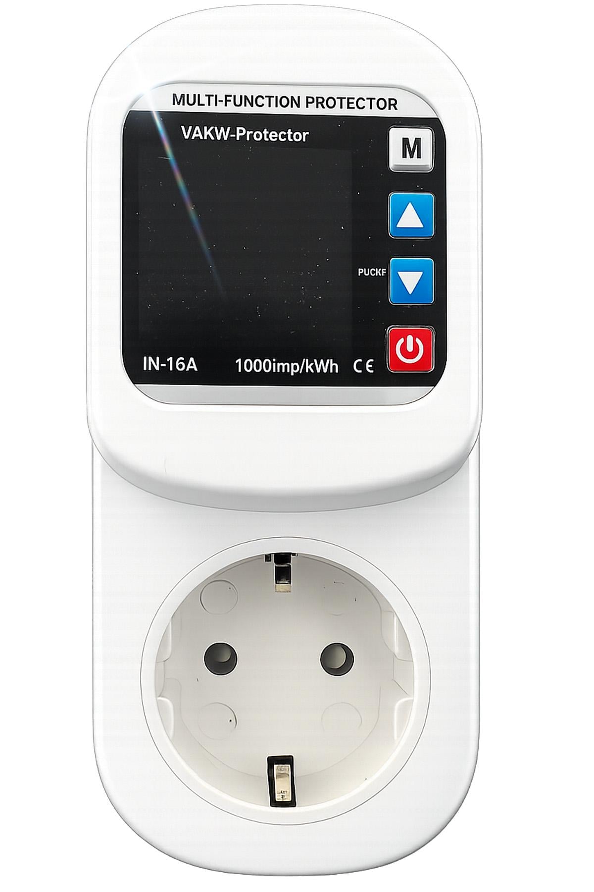 Реле напруги в розетку BRS з дисплеєм та таймером 16А (577993438)