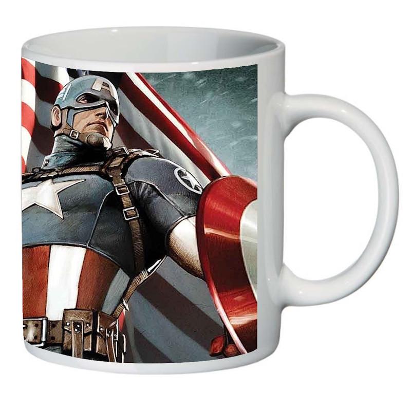 Чашка с принтом Капитан Америка 003 (2404220282)