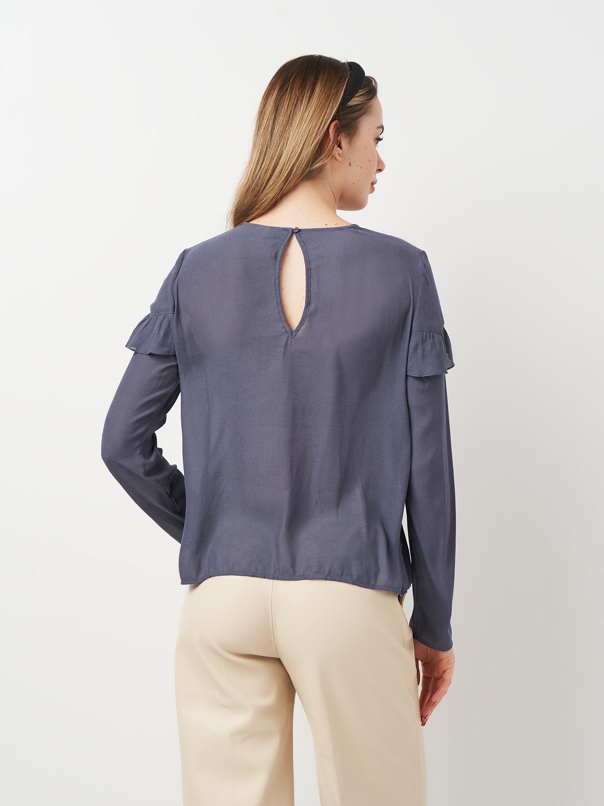 Блуза р. 38 Сіро-синій (2001074ral) - фото 2 Блуза р. 38 Сіро-синій (2001074ral) - фото 2