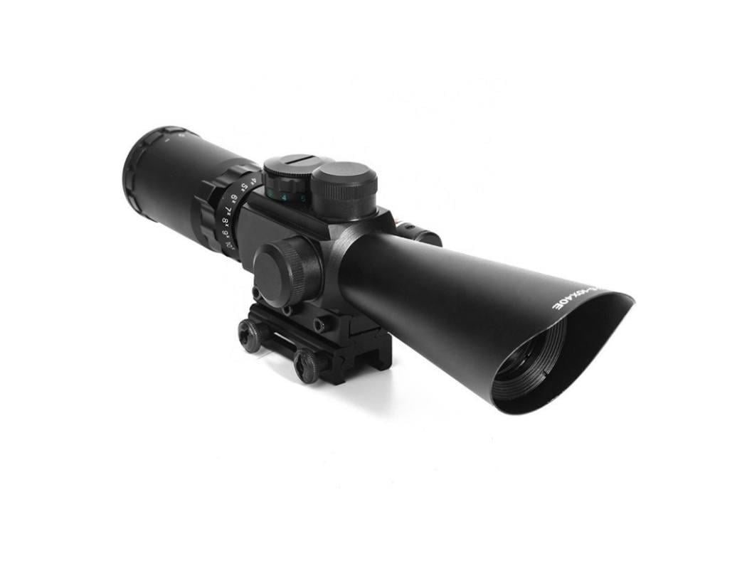 Прицел оптический М8 3.5–10x40E с подсветкой и лазерным целеуказателем