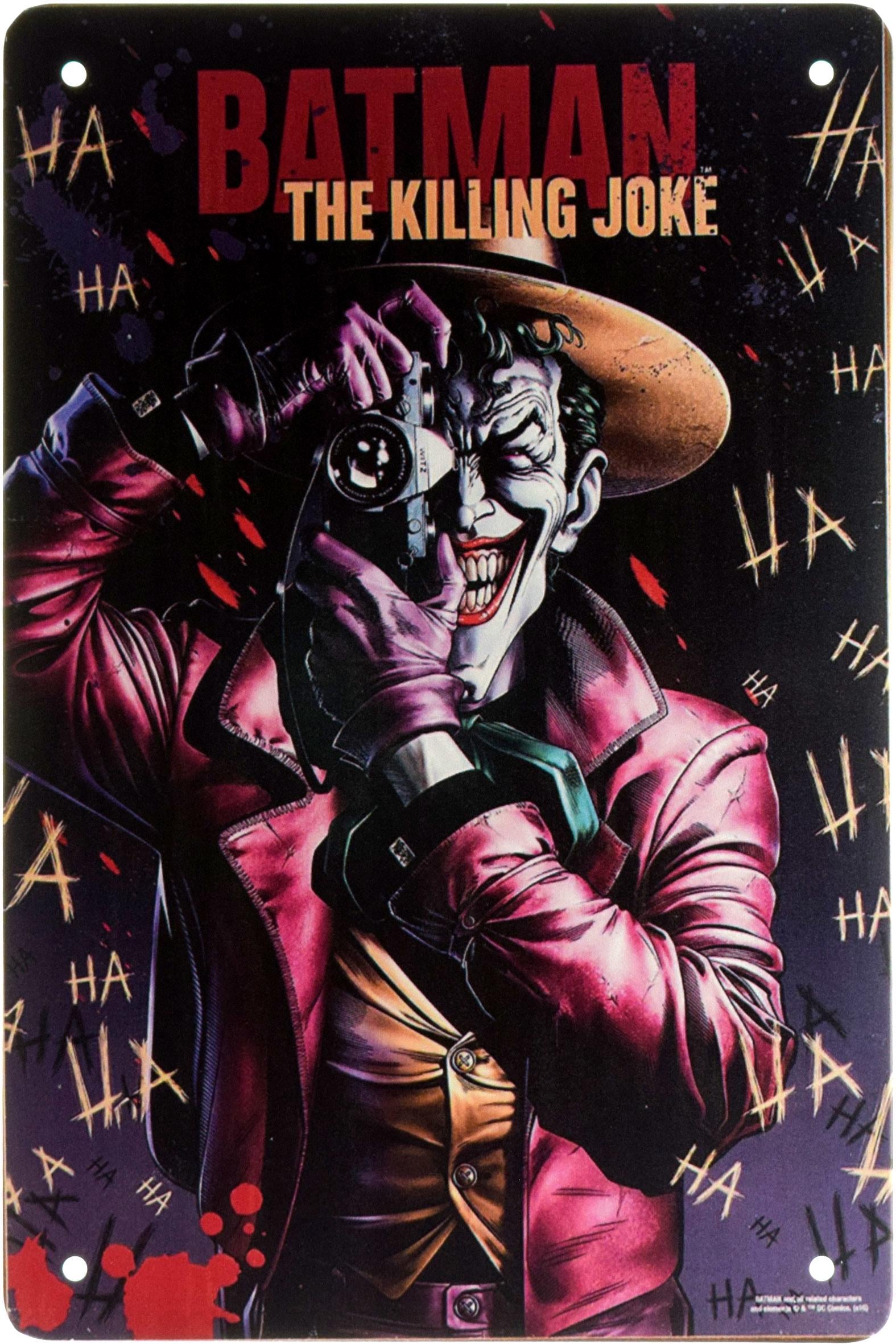 Табличка металлическая Бэтмен Джокер/Batman Joker 20x30 см