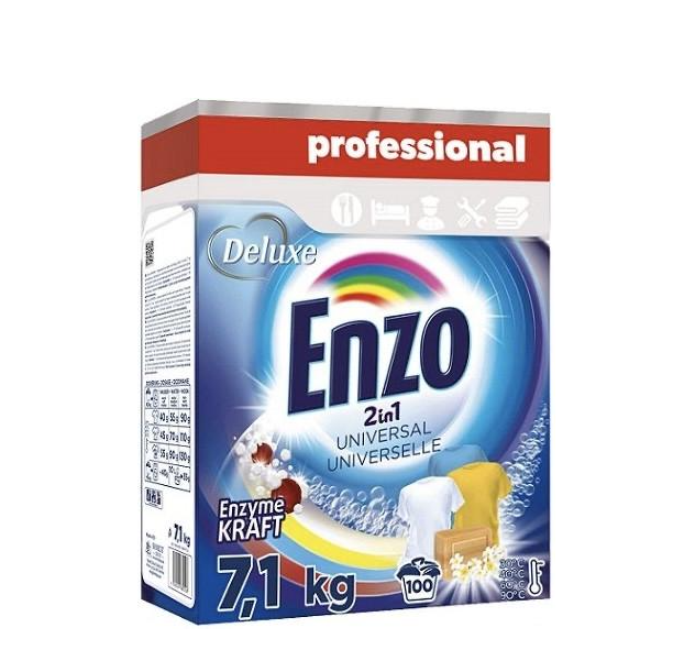 Пральний порошок сипучий універсальний Deluxe Enzo Universal на 100 прань 7,1 кг (2187938185)