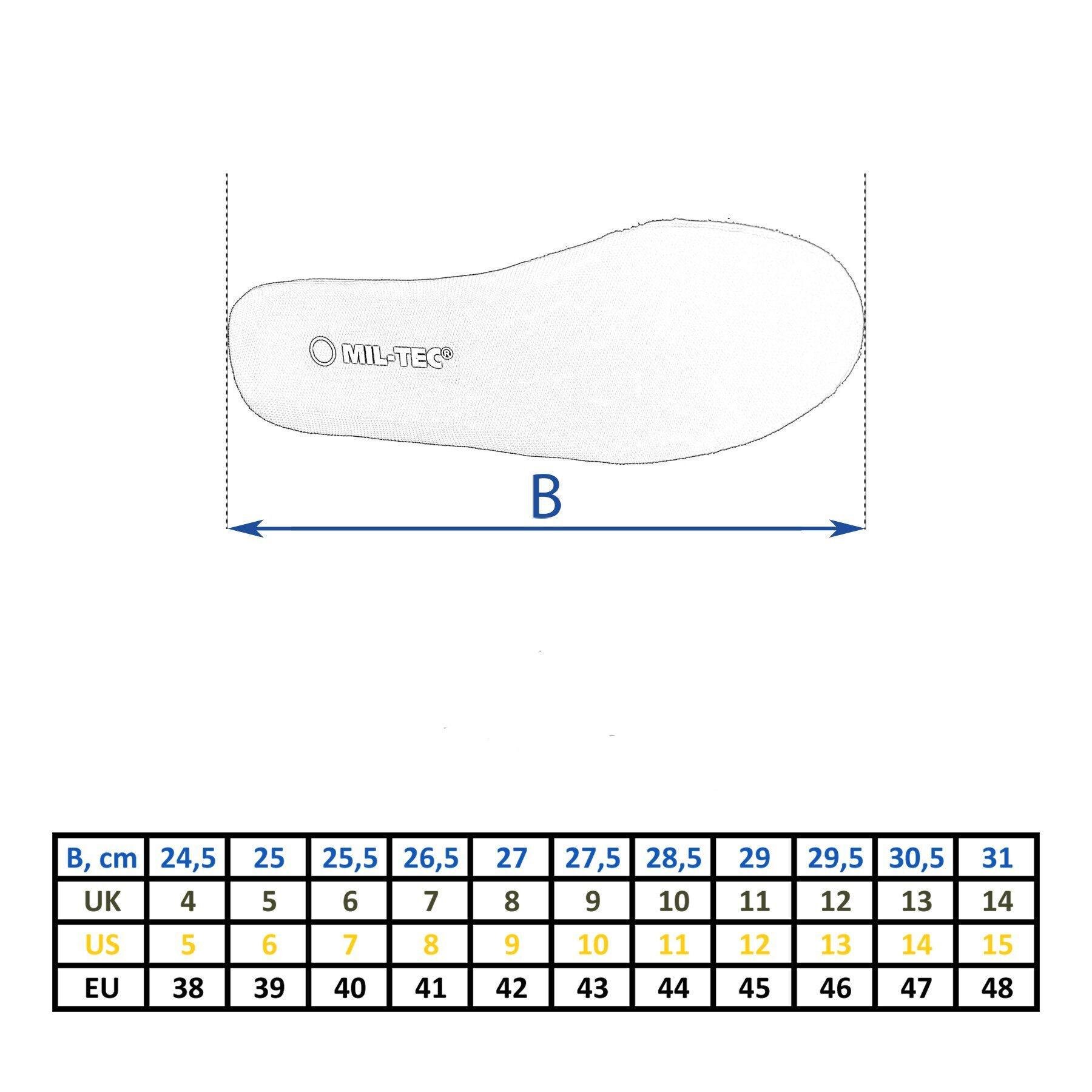 Кроссовки Mil-Tec р. 42 Черный (12823502-42) - фото 10 Кроссовки Mil-Tec р. 42 Черный (12823502-42) - фото 10