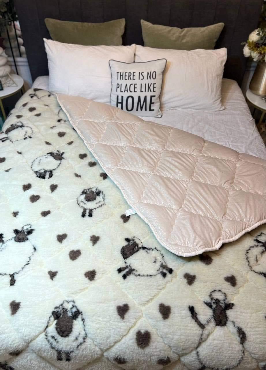 Одеяло зимнее с открытым мехом Барашек Шон полуторное 150x215 см (29439447) - фото 3 Одеяло зимнее с открытым мехом Барашек Шон полуторное 150x215 см (29439447) - фото 3