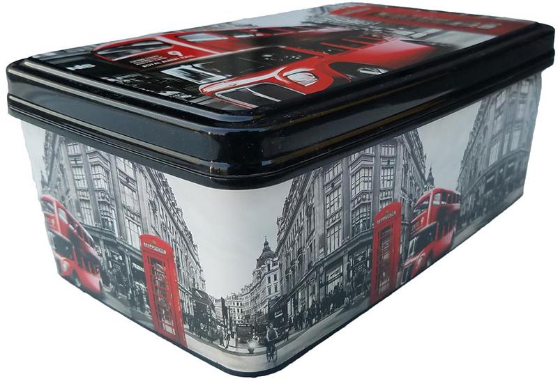 Пластиковий прямокутний контейнер з кришкою 2,1 л 14x22x9 см Лондон (472841-Prob)