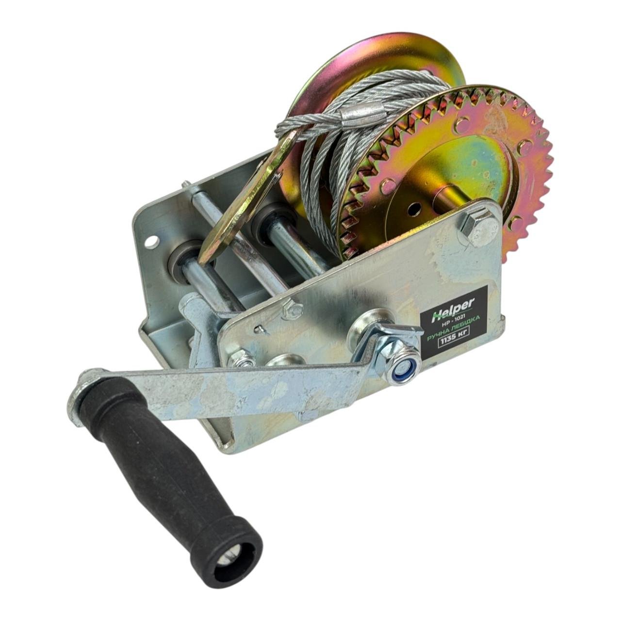 Лебедка ручная барабанная Helper HP-1021 2500LBS 1135 кг