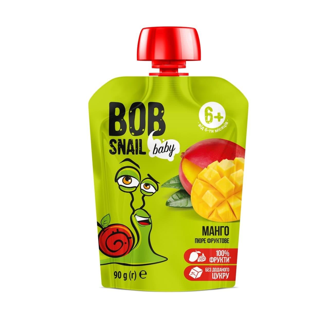 Пюре фруктове Bob Snail Манго для дітей від 6 місяців 90 г (2301943197) Пюре фруктове Bob Snail Манго для дітей від 6 місяців 90 г (2301943197)