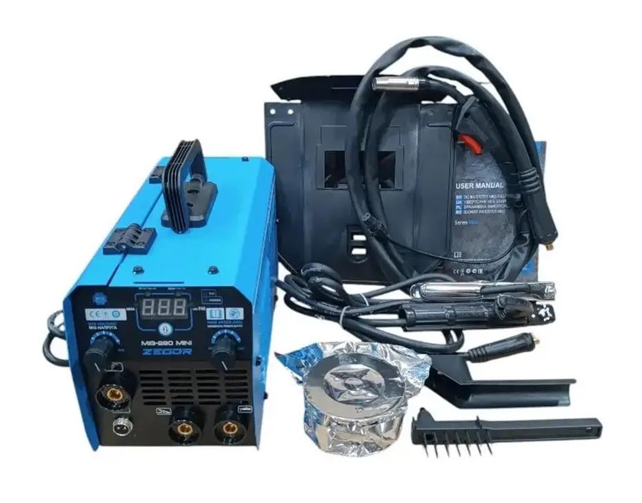 Инверторный сварочный аппарат Zegor MIG-290 mini/IGBT/4 Квт/3в1 MIG TIG MMA - фото 2 Инверторный сварочный аппарат Zegor MIG-290 mini/IGBT/4 Квт/3в1 MIG TIG MMA - фото 2