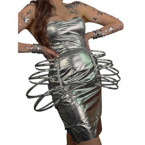 Каркасная юбка-баска Seta Decor Disco party 26-597SL