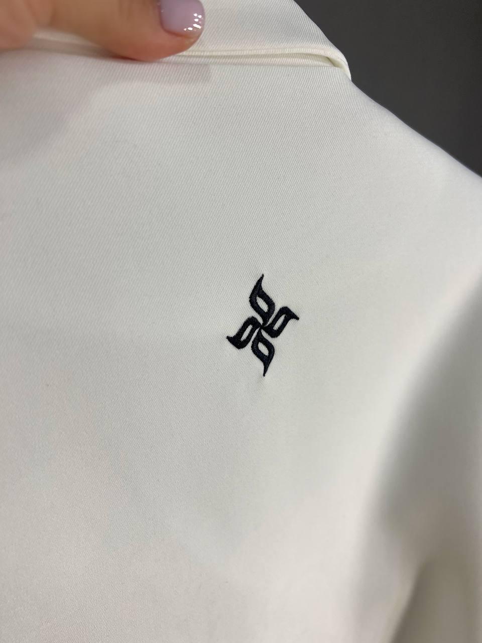 Пиджак женский Qidian 92208 с лампасами на рукавах широкий OS Белый (3790) - фото 7 Пиджак женский Qidian 92208 с лампасами на рукавах широкий OS Белый (3790) - фото 7