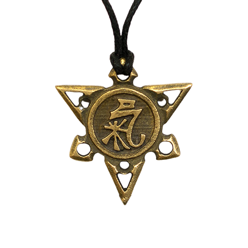 Амулет Amulets of the World Знак Чи 2,3x2,5x0,2 см Бронзовий (t07022)