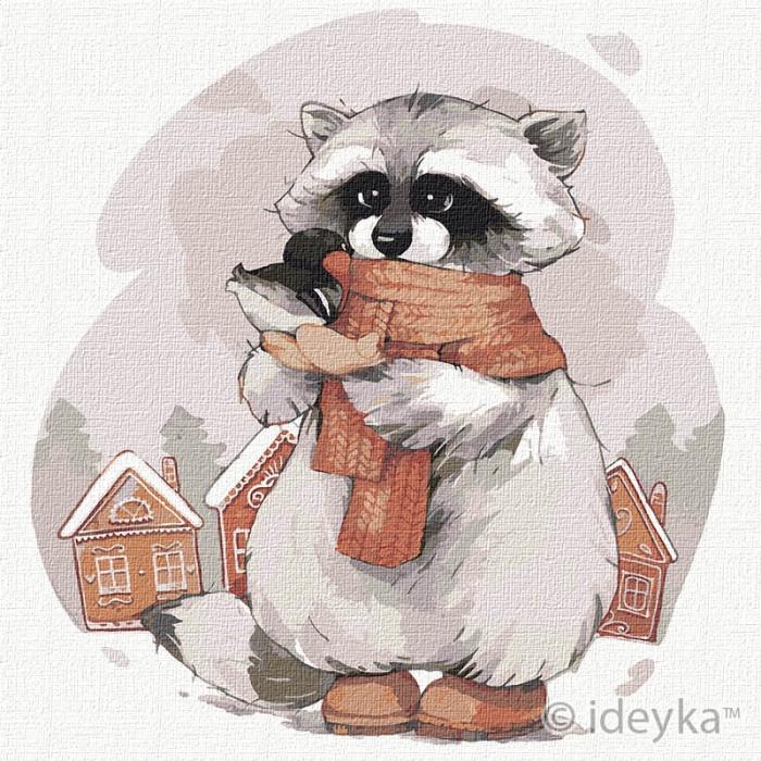 Картина по номерам Ідейка Маленький друг 30х30 см (KHO4223)