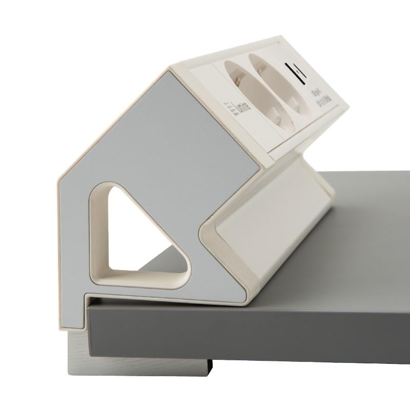 Блок розеточный накладной Lumine ORION 2 розетки 2xUSB A+C 15,5W Белый (171928)