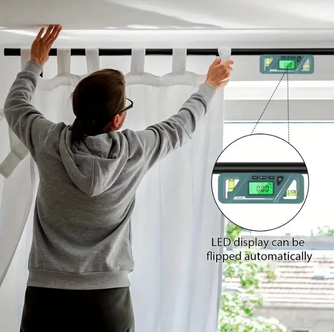 Цифровой уровень 90° с магнитом и ЖК дисплеем (23506721) - фото 8