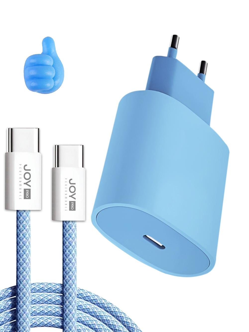 Зарядное устройство JoyPro 20W с кабелем Type-C 1 м Синий (ac2ee45f) - фото 1 Зарядное устройство JoyPro 20W с кабелем Type-C 1 м Синий (ac2ee45f) - фото 1