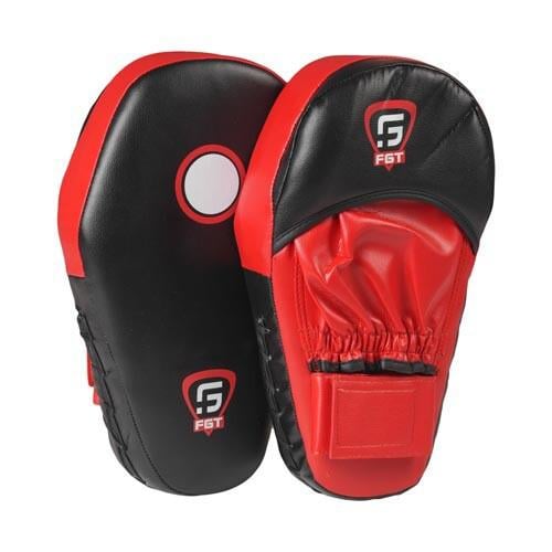 Лапа боксерська пряма тренувальна FGT FT-205/38 з ПВХ 33x19x6 см 2 шт. Червоно-чорний (FT- 205/38)