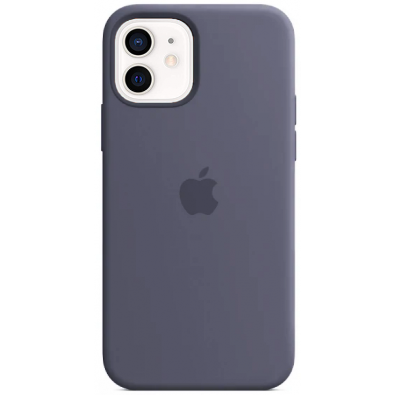 Чехол GoVern Silicone Case Full для Apple iPhone 12 Lavender Gray