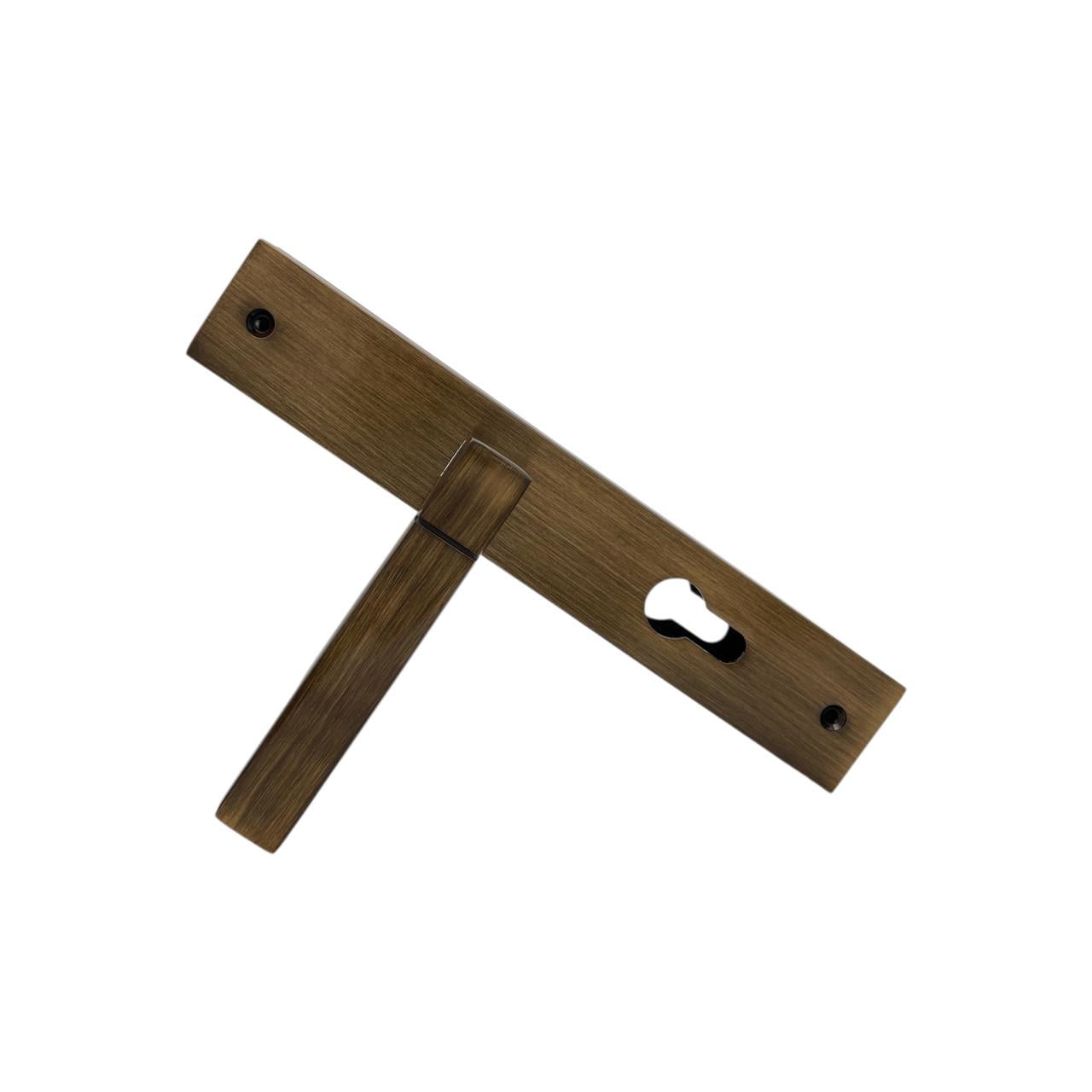 Ручки для входной двери Ozcanlar Silver Kol Yale 72 мм Mat/Oksit (340024)