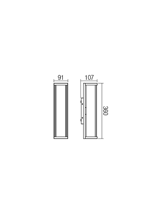 Бра вуличне Redo Vitra Ap E27 2X15 W Ip54 Bk 5.1.1 (9105) - фото 2