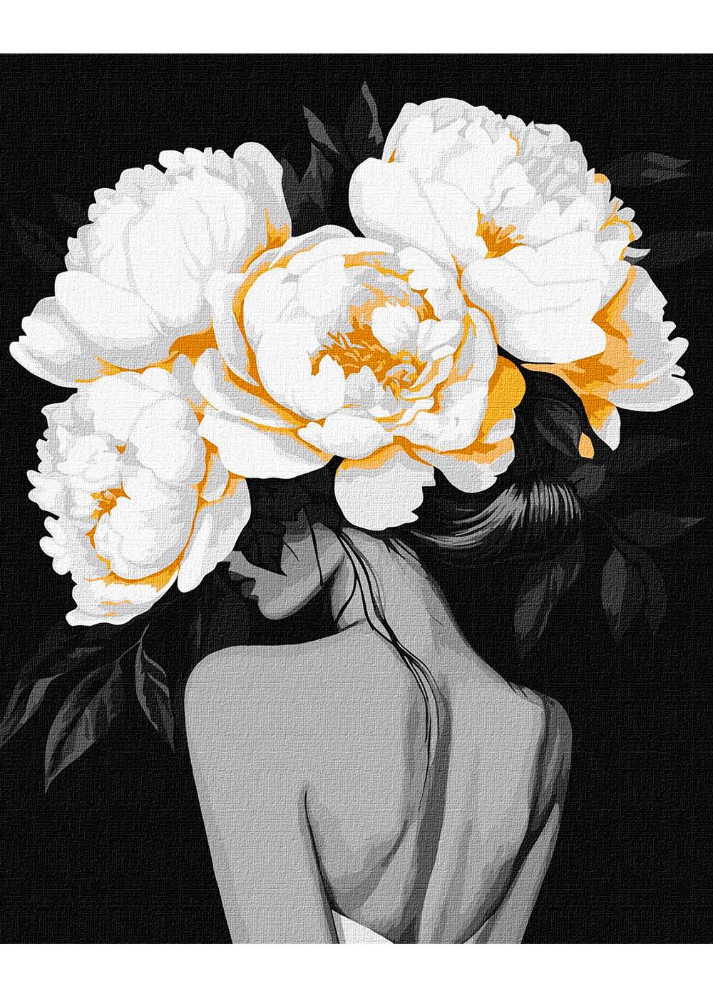 Раскраска по номерам Идейка Тайны расцвета с красками металлик extra 40х50 см (KHO8510)