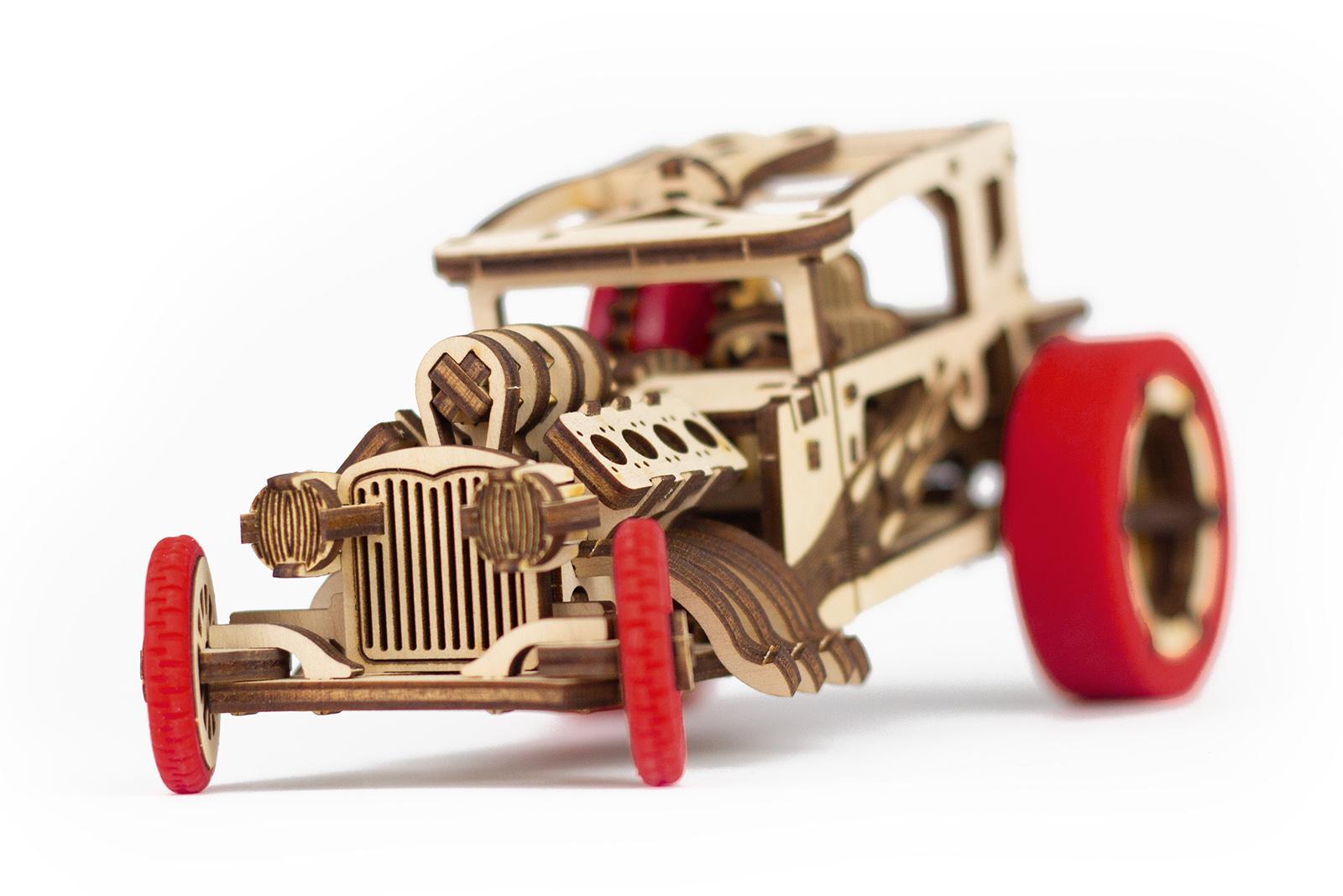 Конструктор механічний 3D Time for Machine Hot Rod автомобіль Бордовий (T4M380303BURG) - фото 5 Конструктор механічний 3D Time for Machine Hot Rod автомобіль Бордовий (T4M380303BURG) - фото 5