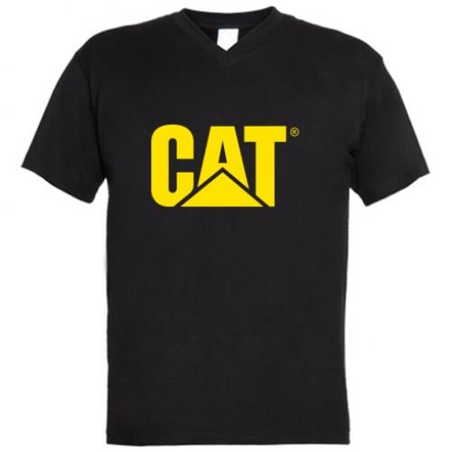 Футболка мужская с V-образным вырезом Caterpillar 2 L Черный (667734-2-59440-L)