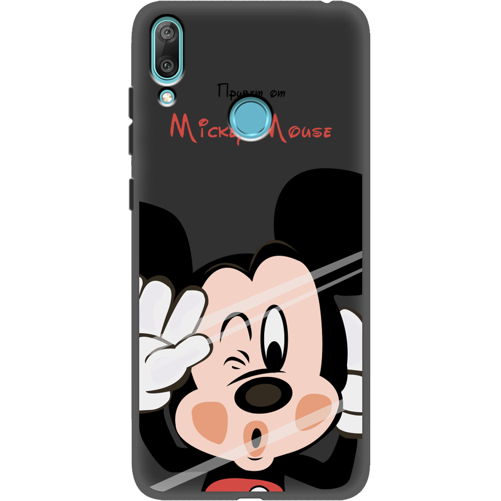 Чехол Boxface Huawei Y7 2019 Mister M Черный силикон (36044-cc58-37011)
