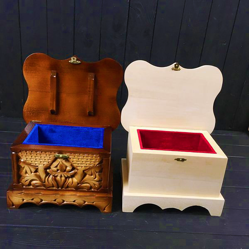 Заготовка шкатулки фігурна 18х13 см Липа (23702630) - фото 6 Заготовка шкатулки фігурна 18х13 см Липа (23702630) - фото 6