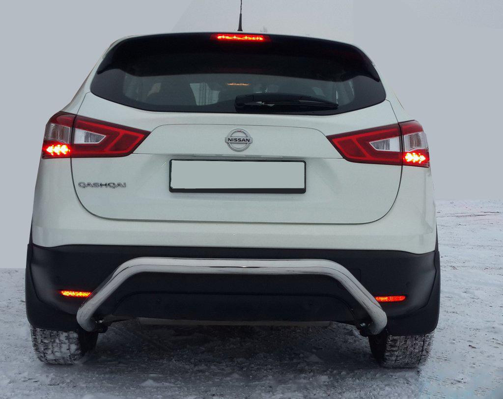 Задняя дуга AK007-1 CAN для Nissan Qashqai 2014-2021 гг. нержавеющая сталь Хром