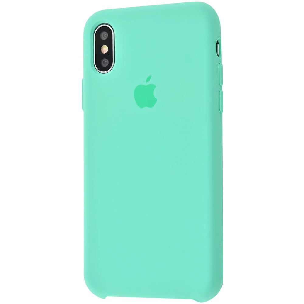 Силіконовий чохол Накладка Silicone Case для iPhone X/XS Spearmint