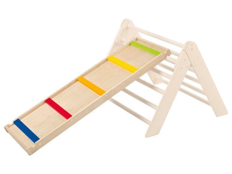 Набор деревянный детский игровой Playtive Play Set Тренажер Пиклер с двусторонней горкой