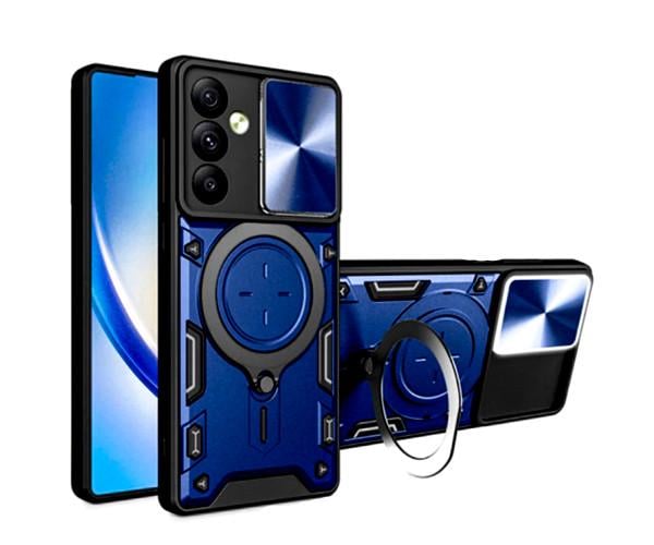 Чехол-накладка Omeve Magnetic Ring для Samsung Galaxy A24 4G Синий